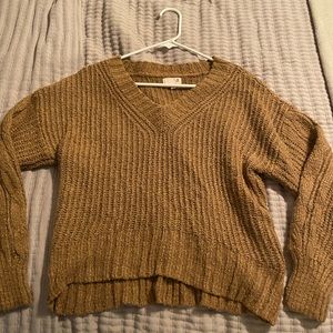 Size medium crop top tan sweater